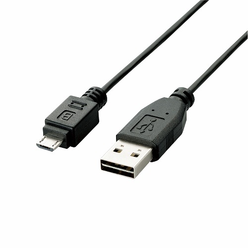【5個セット】 エレコム U2C-DAMB20BK 両面挿しUSBケーブル(A-microB)2m ELECOM 配線 ケーブル スマートフォン スリム アンドロイド 充電 スマホ パソコン周辺機器 両面挿せる 両面挿しタイプ ノーマル タブレット ブラック リバーシブルコネクタ 送料無料