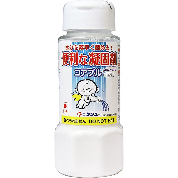【8個セット】 便利な凝固剤 コアプル ふりかけタイプ 100g 便利 凝固剤 非常時 ケンユー