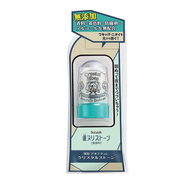 【10個セット】 薬用 デオナチュレ クリスタルストーン 無香料 60g 女性 エチケットケア 防腐剤 薬用デオナチュレ ワキ汗 ワキ用 制汗 毛穴 スキンケア 天然アルム石 シャワー 男性 直ヌリストーン ベタつき防止 夏ケア 無香 着色料 肌に優しい