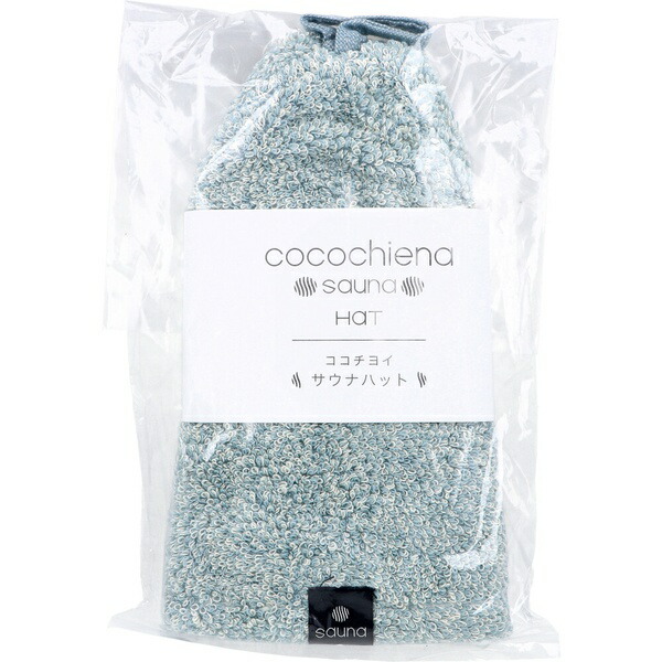 【10個仕掛ける】 cocochiena(ココチエナ) サウナかぶり笠 約24×34糎 青色 1枚入