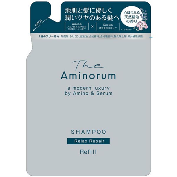 【24個セット】 熊野油脂 The Aminorum ジ アミノラム SHAMPOO 詰替 詰め替え シャンプー つめかえ つめかえ用