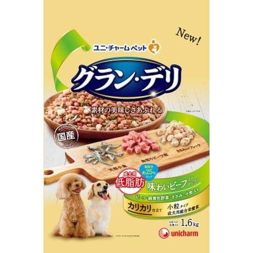 【6個仕かける】 ユニ引き付ける グラン・デリ カリカリ仕立て 成犬用 低あぶら身味い牛肉入り口・入口選りすぐる あぶら身分約25%とり捨てる 1.6kg 素っ気ない 成犬 取り入れる栄養物食 日本製 ユニ・チャーム unicharm 素っ気ないボンネット 犬用ボンネット 銀の御匙 ドッグフード 愛玩動物機材 楽になること原材料 ドッグフード・サプリメント-犬用品-ドッグフード