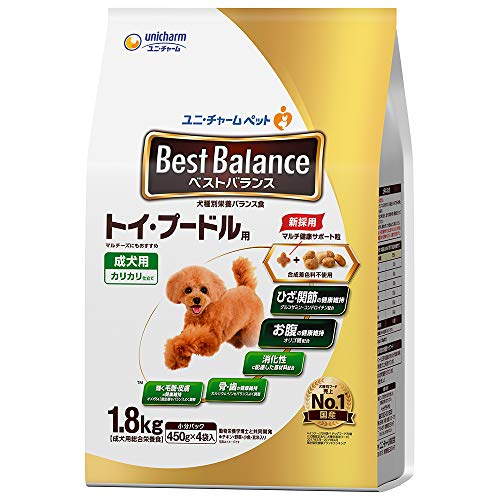 【6個セット】 ベストバランス カリカリ仕立て トイ・プードル用 1.8kg 安心素材