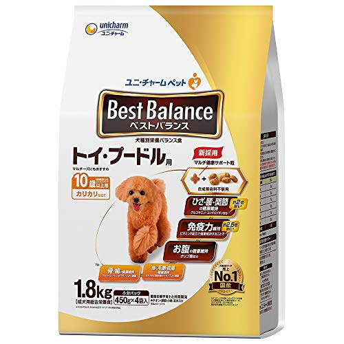 【6個セット】 ベストバランス カリカリ仕立て トイ・プードル用 10歳以上用 1.8kg 安心素材