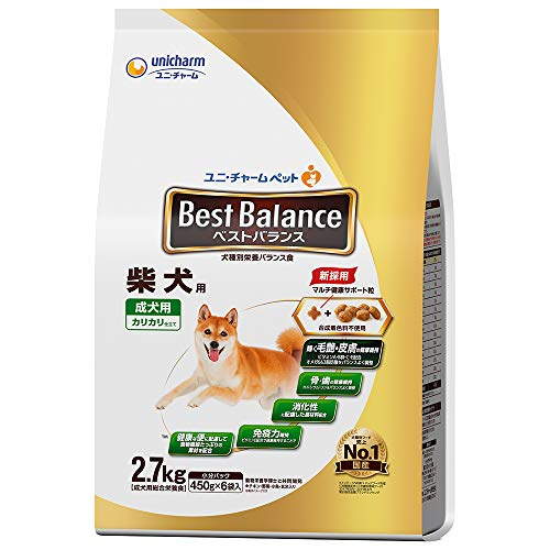 【6個セット】 ベストバランス カリカリ仕立て 柴犬用 2.7kg 安心素材