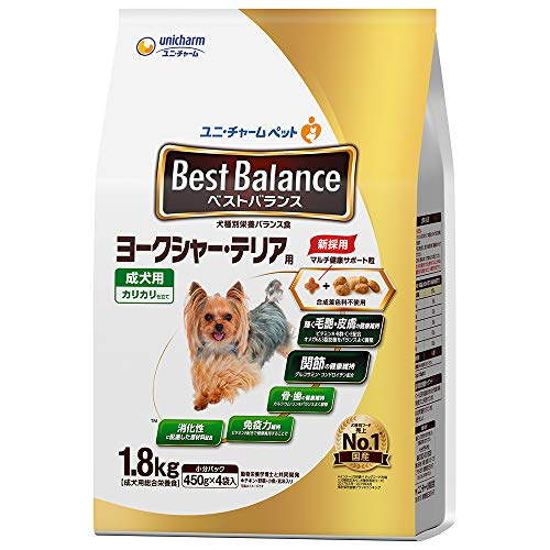 【6個セット】 ベストバランス カリカリ仕立て ヨークシャー・テリア用 1.8kg 安心素材