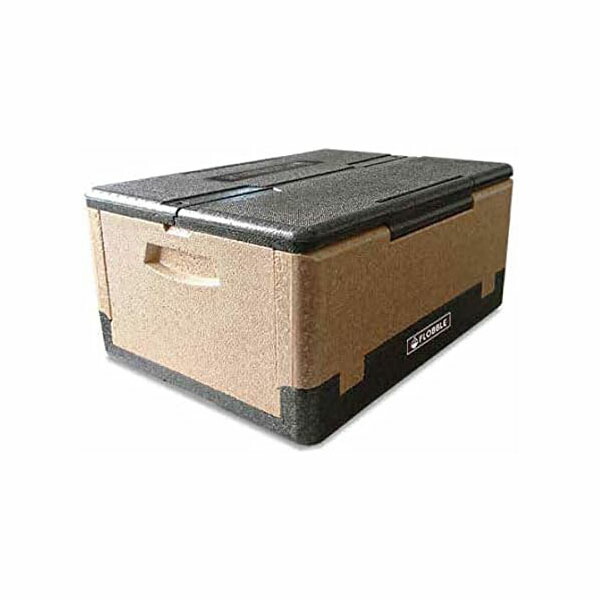 【2個セット】石山 FLOBBLE フローブル 日本製 折りたためるクーラーボックス 本体ブラウン 31L 発泡スチロール 軽量 アウトドア キャンプ バーベキュー 人気商品
