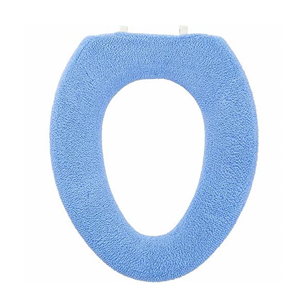 【10個セット】 オカ OKA やわらか便座カバー シーズ O型専用タイプ ブルー トイレ便座 クッション やわらか 厚織 抗菌 防臭 ソフトホック あったか 便座カバー 無地 トイレ ふわふわ 便座 おしゃれ カバー 洗える エコ シンプル 人気商品｜ウルマックス 店