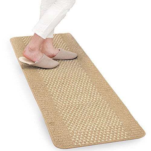 【10個セット】 オカ 優踏生 洗いやすいキッチンマット 45×120cm ベージュ 優踏生洗いやすい キッチンマット キッチン マット 北欧 洗える 丸洗い 洗濯 ずれない シンプル 洗いやすい 床暖房対応 冷え対策 インテリア 台所 キッチンラグ