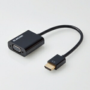 【5個セット】 エレコム AD-HDMIVGABK2 HDMI用VGA変換アダプタ