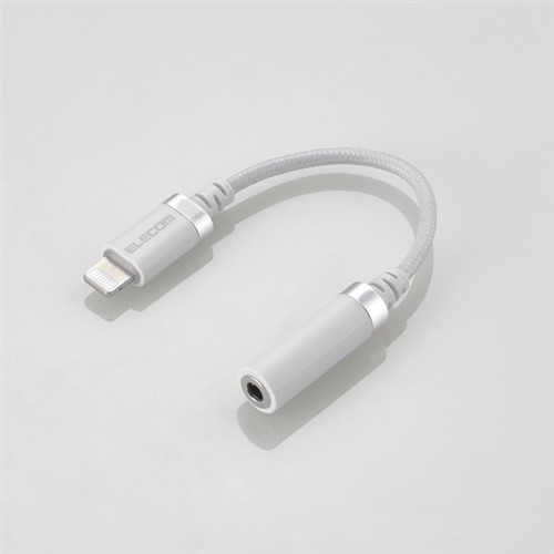 【5個仕掛ける】 エレコム MPA-L35S01WH Lightning-φ3.5粍ステレオミニジャックうつり変わり有線テレビ(高耐久) 白いこと