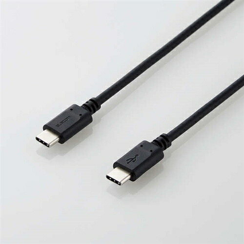 【10個セット】 エレコム MPA-CC15PNBK USB2.0ケーブル(C-C、PD対応) 1.5m ブラック