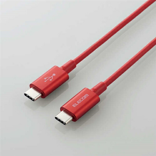 【10個セット】 エレコム MPA-CCPS20PNRD USB2.0ケーブル(C-C、PD対応、耐久仕様) 2.0m レッド