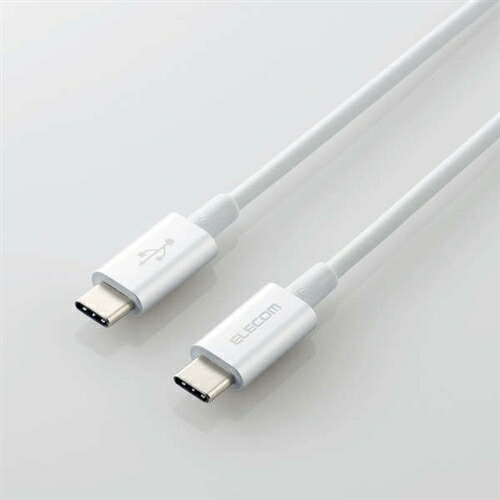 【10個書き割り】 エレコム MPA-CCPS20PNSV USB2.0有線テレビ(C-C、PD相応う、耐久操作手順) 2.0m しろがね色