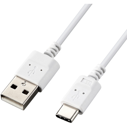 【10個仕掛ける】 エレコム MPA-ACX15WH USB Type-C有線テレビ スマホ用 USB(A-C) 極細 1.5m 白いこと
