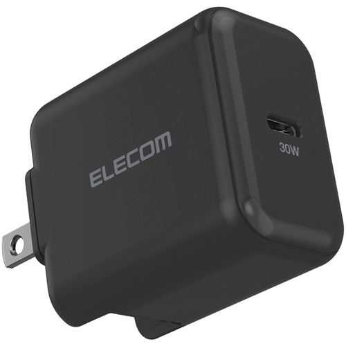 【10個仕掛ける】 エレコム ACDC-PD2130BK 万覚え帳パソコン用ACアダプタ USB申し受ける器 USB Power Delivery公証 30W USB-C1界面 律動的な調子繋ぎ 黒いこと