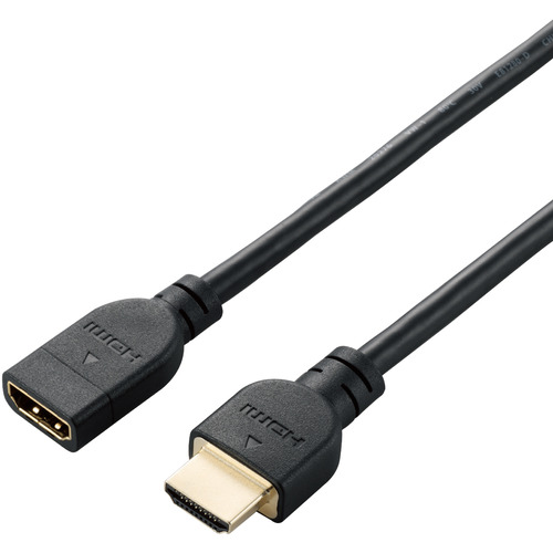 【10個セット】 エレコム DH-HDEX10BK HDMI 延長 ケーブル 1m 4K 60p 金メッキ Fire TV Stick など対応 RoHS指令準拠 ARC ブラック