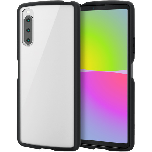 【10個セット】 エレコム PM-X222TSLFCBK Xperia 10IV ハイブリッドケース TOUGH SLIM LITE フレームカラー 背面クリア ブラック
