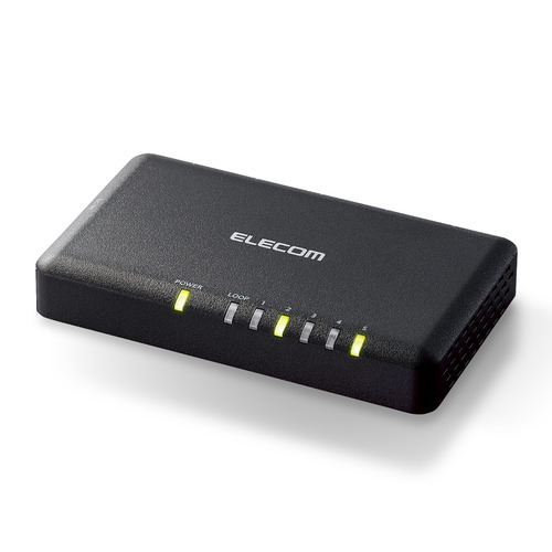 【10個仕掛ける】 エレコム EHC-G05PA2-SB Giga相応う5界面取り替えっこ(プラ筐体／ACアダプタ／小型)