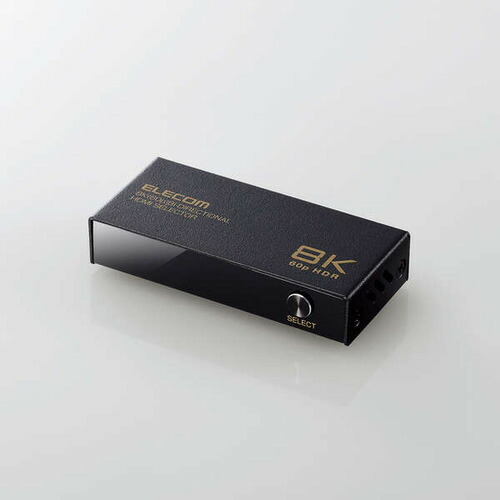 【5個仕掛ける】 エレコム DH-SW8KBD21BK HDMIうつり変わり器（双方向手合い） 黒いこと DHSW8KBD21BK