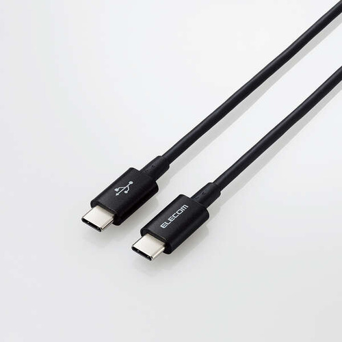 【10個書き割り】 エレコム MPA-CCYS03NBK USB2.0有線テレビ(証明品、C-C、やわらか耐久、USB PD相応う) 黒いこと MPACCYS03NBK