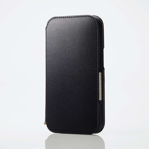 【5個仕掛ける】 エレコム PM-A23APLFY2BK iPhone 15 ソフトレザーケース 万覚え帳型 羅針儀付 NEUTZ PMA23APLFY2BK