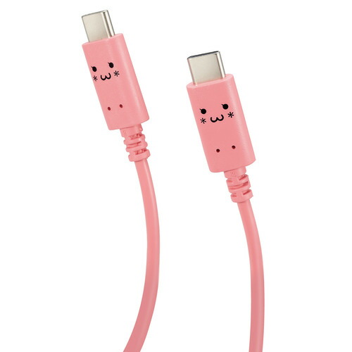 【10個セット】 エレコム MPA-CCF10PNF しろちゃんUSB Type-Cケーブル 1.0m トキメキ(ピンク)