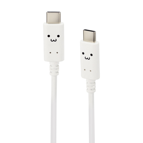 【10個セット】 エレコム MPA-CCF10WF しろちゃんUSB Type-Cケーブル 1.0m しろちゃん(ホワイト)