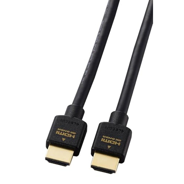 【10個仕掛ける】 エレコム DH-固定ディスク21E10BK2 ウルトラハイスピードHDMI 2.1有線テレビ 1m 黒いこと