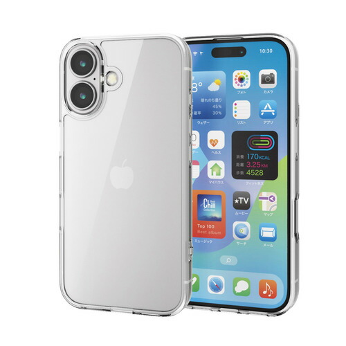 【10個セット】 エレコム PM-A24AHVCG1CR iPhone 16 ハイブリッドケース ガラス スタンダード|ウルマックス 店