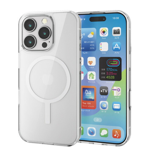 【5個セット】 エレコム PM-A24CMAG02WH iPhone 16 Pro ハイブリッドケース MAGKEEP｜ウルマックス 店