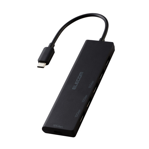 【5個セット】 エレコム U3HC-H060BK USB Type-C 6ポート USB 10Gbpsハブ Windows Mac対応 ブラック