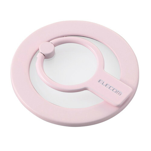【10個書き割り】 エレコム P-STRMKHICRPN マグネットスマホリング 2WAY MagSafe 相応う iPhone相応う  さくら色