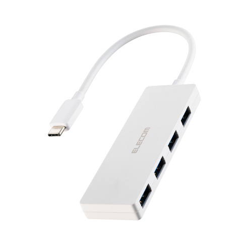 【5個セット】 エレコム U3HC-H040WH USBハブ 5Gbps対応 Type-C 4ポート Windows・mac対応 ホワイト｜ウルマックス 店