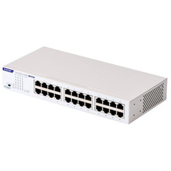 エレコム EHC-BG01-24MW Giga相応う24界面取り替えっこ(金属元素筐体 ワット数内蔵)/24界面:金属元素(白いこと)
