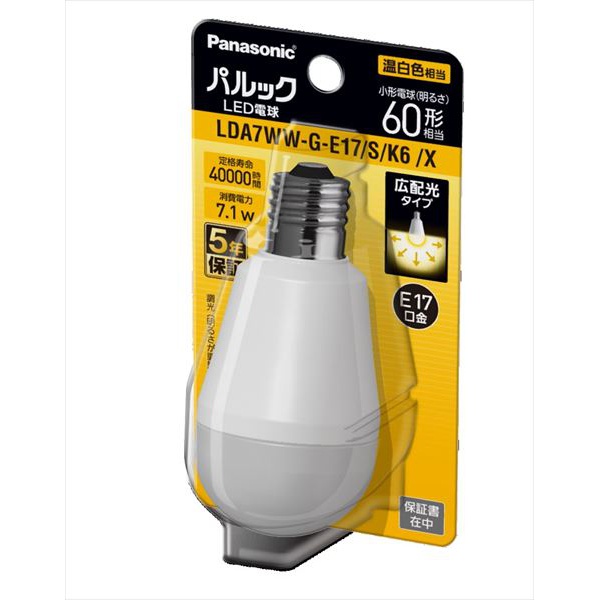 【10個セット】 パナソニック LDA7WWGE17SK6X LED電球 温白色 17,087円