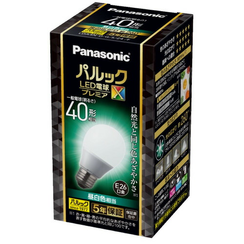 【10個書き割り】 パナソニック LDA4NDGSZ4F パルック LED白熱電球 割り増し金X 4.4W 昼白いこと好いかげんに 原則として白熱電球手合い E26口金 全道のり手合い
