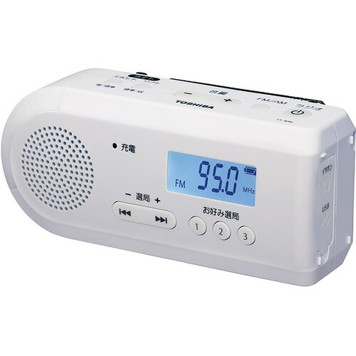 【10個仕掛ける】 東芝 TY-JKR6-W FM／AM申し受けるラジオ受信機 白いこと