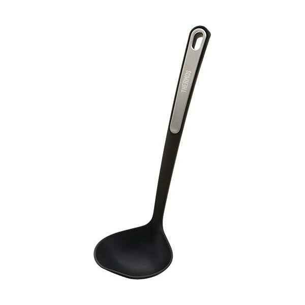 【36個書き割り】 サーモス ナイロンレードル 黒いこと(BK) KT-L001 耐熱性 食洗器相応う 膳立て物の具 黒いこと レードル すくい分かりやすい 注ぎ分かりやすい フッ素上塗り 引っ掛かり付き添い人 軽さ 高品質 食洗機相応う 高耐熱 お滅多に無い 勝手もと物の具 勝手もと装置