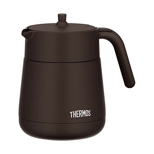 【5個セット】 サーモス 真空断熱ティーポット ストレーナー付き 700ml ブラウン TTE-700 BW 茶こし 魔法びん 保冷ポット ライトグレー ステンレスポット プレゼント 人気 食洗機対応 保温ポット お茶 新生活 ストレーナー 卓上 人気商品｜ウルマックス 店