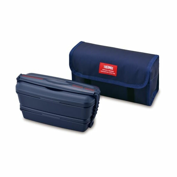 【5個仕掛ける】サーモス 弁当箱 2段 フレッシュランチボックス 900ml ディープネイビー DJB-906W DPNV 一般受け商いもの 弁当箱・水筒-大人用弁当箱-弁当箱・弁当袋