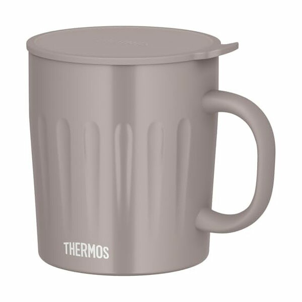 【10個セット】サーモス 真空断熱マグカップ 550ml グレージュ エンボス加工 大容量モデル 食洗機対応 スープも楽しめる JTA-550 GG 人気商品