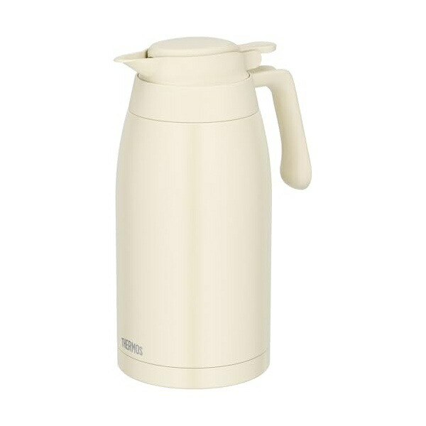 【2個仕掛ける】 サーモス 食洗機相応う模範例 ステンレス鋼ポット 2.0L 象牙色 保温ポット 卓上ポット 保温保冷 広口心積もり TTG-2000 IV