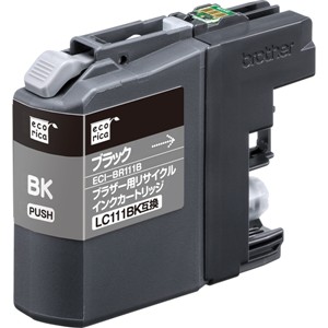 【10個セット】 エコリカ ECI-BR111B リサイクルインクLC111BK互換