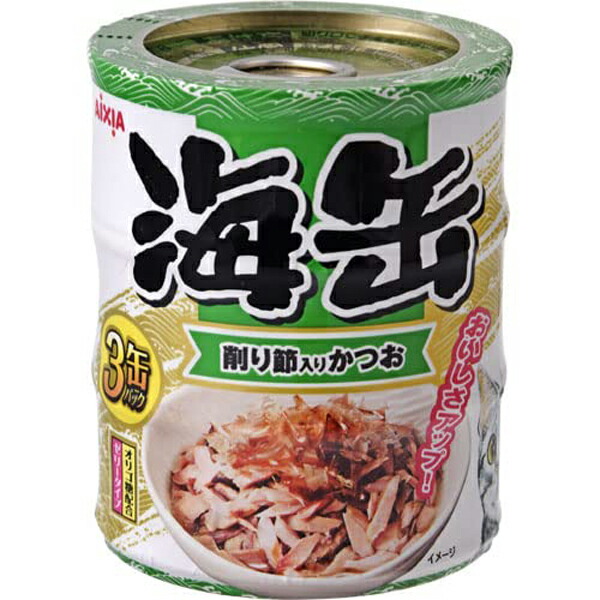 【24個セット】 アイシア 海缶ミニ3P 削り節入りかつお 180g 安心素材｜ウルマックス 店