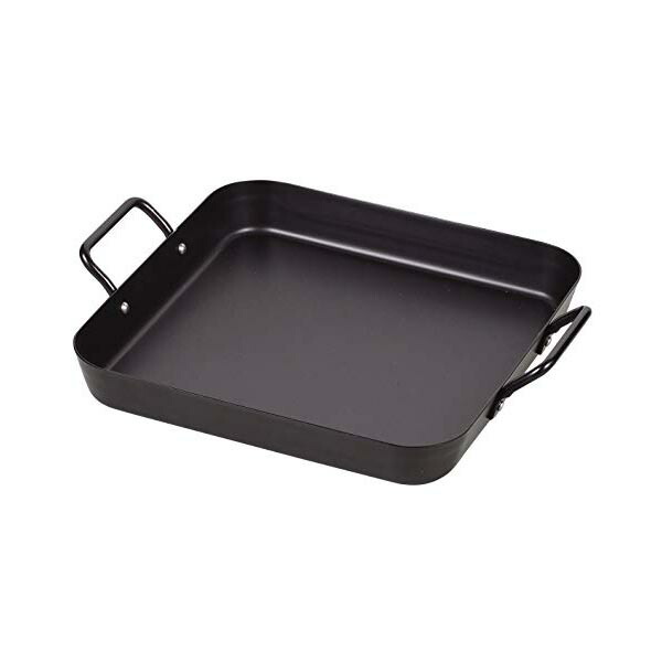 【10個セット】 リバティーコーポレーション 角型プレート 鉄 25×25cm IH対応 フラット LD-175 キッチン ガス火対応 グリル オール熱源 焼き物 リバティー パール金属 ベストコ 調理道具 人気商品
