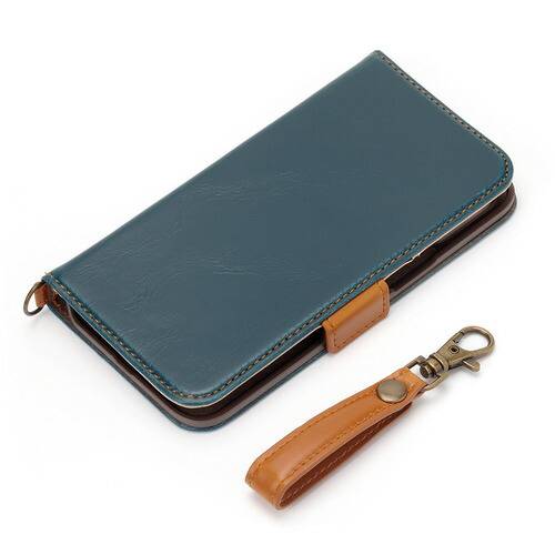 【5個仕掛ける】 PGA PG-22RFP01BL 2022年 iPhone 14 Plus用 フリップ押しかぶせる Premium Style 青色