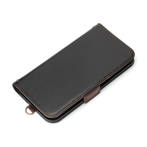 【5個仕掛ける】 PGA PG-23CFP02BK iPhone15Plus フリップ押しかぶせる Premium Style 黒いこと PG23CFP02BK