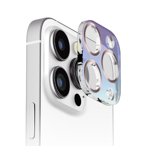 【10個仕かける】 PGA PG-24BCLG14GD iPhone 16 Pro/16 Pro Max用 カメラフルプロテクター [オーロラ/ゴールド] Premium Style スマートフォン・携帯電話アクセサリー-スマートフォン・タブレット