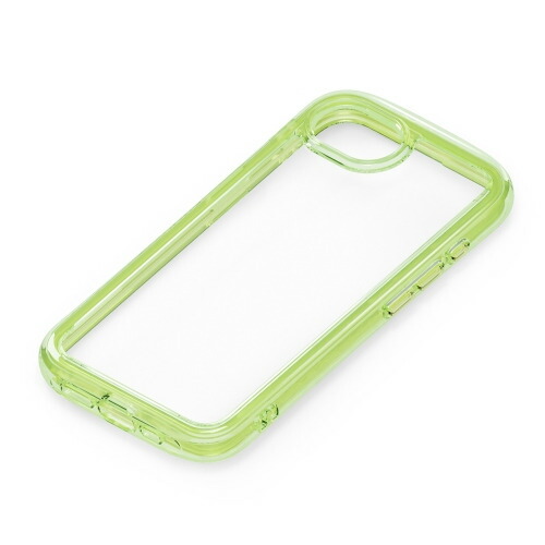 【5個セット】 PGA PG-25KAR06GR iPhone 16e用 エアクッションケース  ネオングリーン